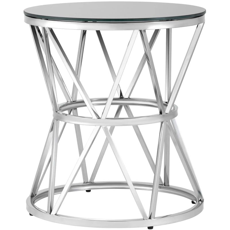 Стол приставной Beranger Collection Silver Серебряный Черный Стол приставной Beranger Collection Silver Серебряный Черный в Казани | Loft Concept