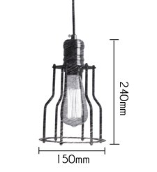 Подвесной светильник Loft Industrial Cage Filament Pendant в Казани