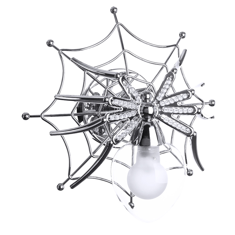 Бра Паук с паутиной Spiders lamp  Серебряный в Казани | Loft Concept 