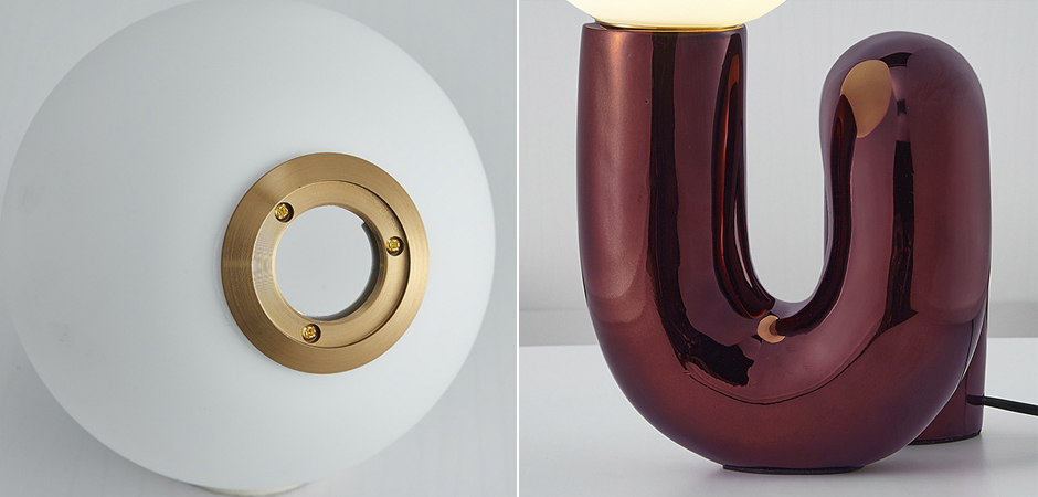 Настольная лампа Maroon Spiral - фото №1