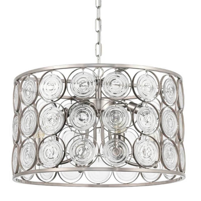 Люстра Edalina Chandelier nickel satin 50 Прозрачный (Transparent) Никель Сатин в Казани | Loft Concept 