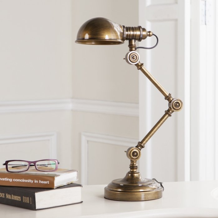 Настольная лампа Brass Steampunk Table Lamp Бронза в Казани | Loft Concept 