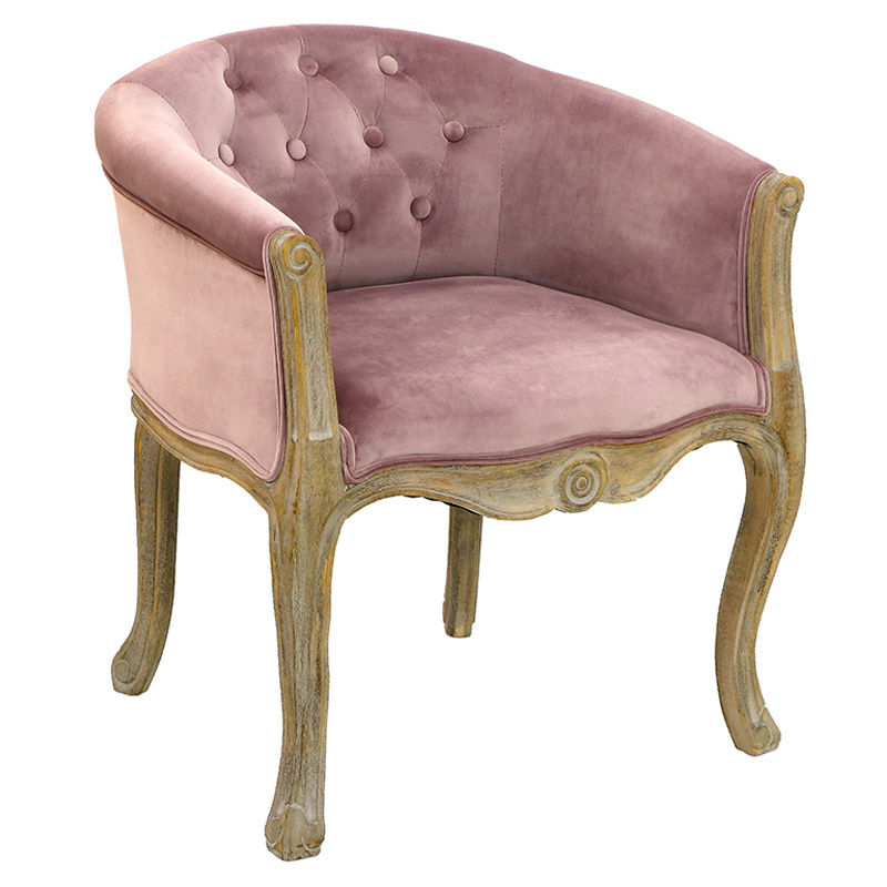 Кресло French Provence Armchair Roderic pink Розовый пастельный в Казани | Loft Concept 