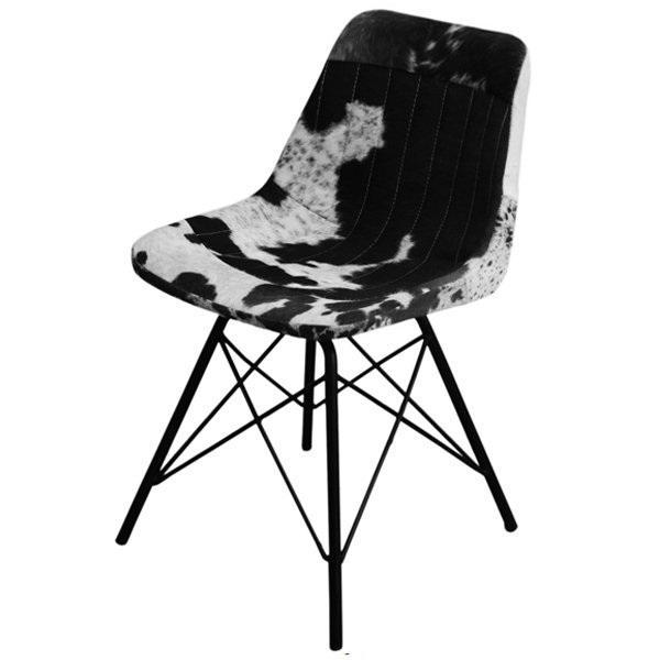 Стул Stlye Cowhide Chair Черно-белый в Казани | Loft Concept 