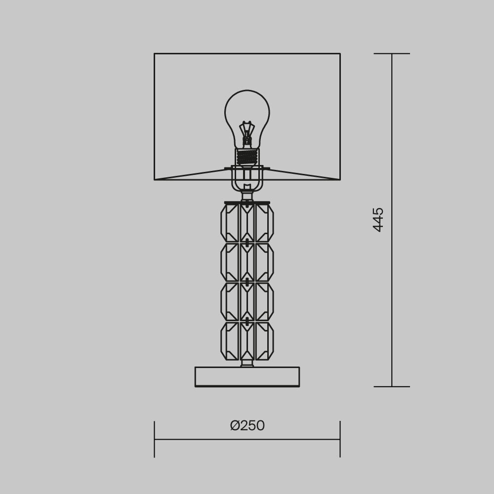 Настольная лампа Cut Stone Base в Казани