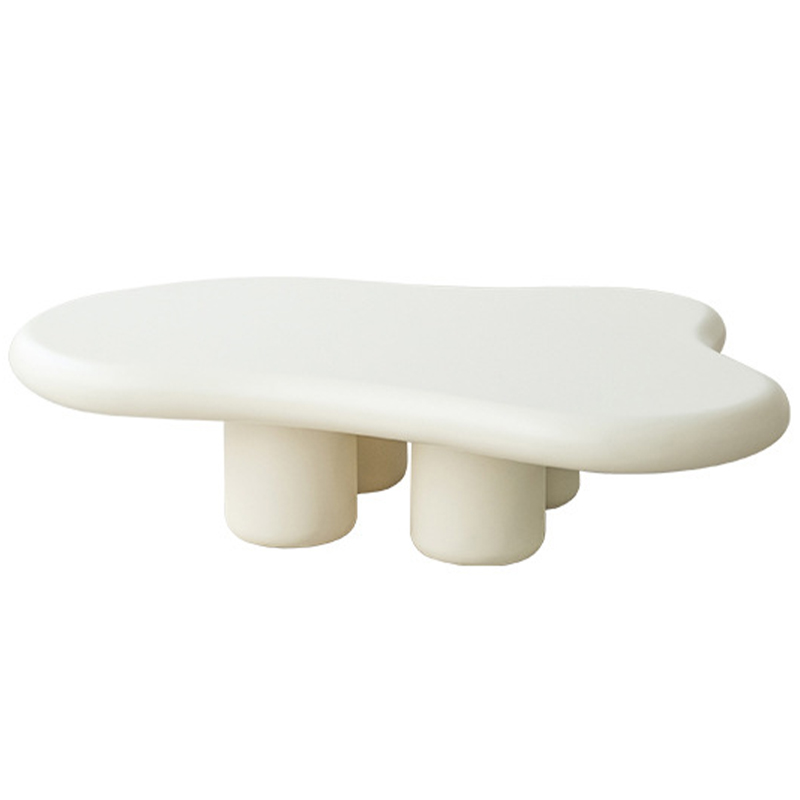 Кофейный стол со столешницей изогнутой формы Curved Shape Coffee Table ivory ( слоновая кость ) Кофейный стол со столешницей изогнутой формы Curved Shape Coffee Table ivory ( слоновая кость ) в Казани | Loft Concept