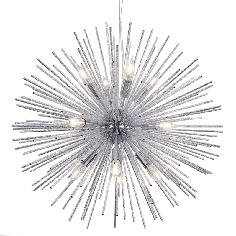 Люстра Sputnik Silver Chandelier Серебряный в Казани | Loft Concept 