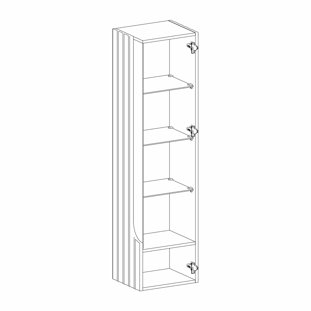 Витрина навесная Expanses of Beauty правое открывание в Казани