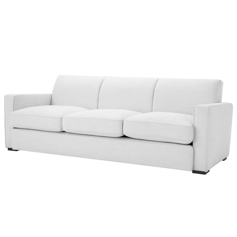 Диван Eichholtz Sofa Edmond white Белый Черный в Казани | Loft Concept 