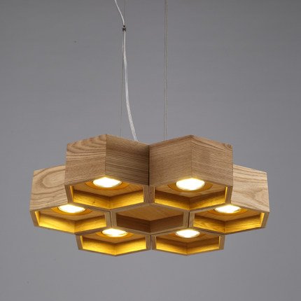 Люстра Honeycomb 6 Loft Wooden Ecolight  в Казани | Loft Concept 