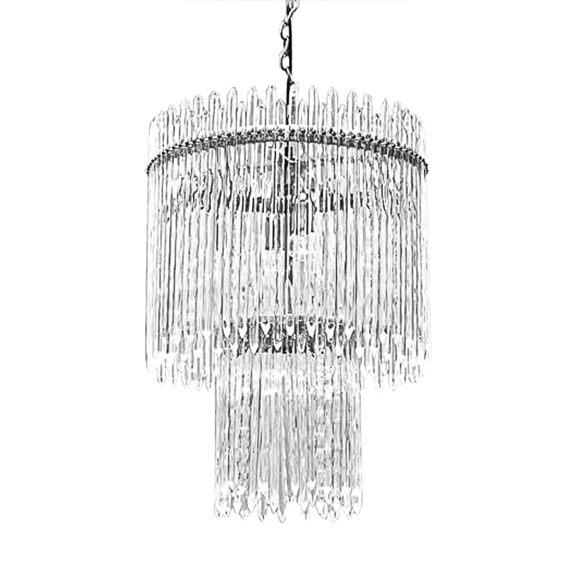 Люстра Icicles Chandeliers Хром Прозрачный в Казани | Loft Concept 