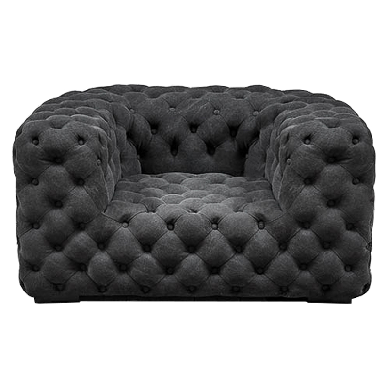 Кресло Soho Tufted Graphite Armchair Графит в Казани | Loft Concept 