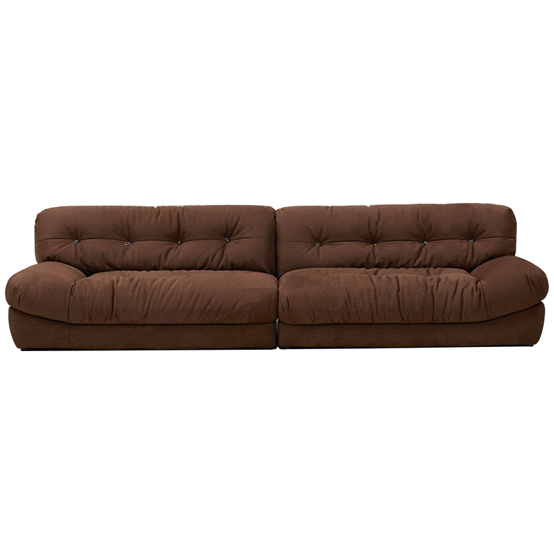 Диван коричневый Harlan Sofa Brown Коричневый в Казани | Loft Concept 