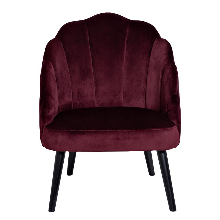 Кресло FolioFlower Armchair burgundy Бургундский красный Черный в Казани | Loft Concept 