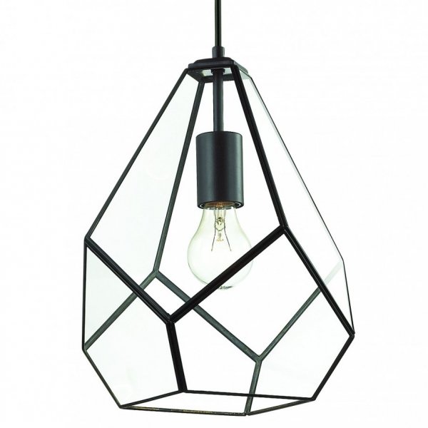 Подвесной светильник Geometry Glass Light Pendant Transparent Прозрачный в Казани | Loft Concept 