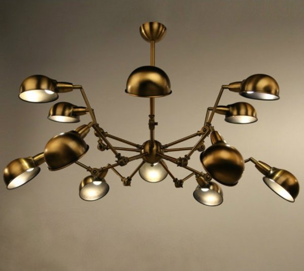 Подвесной светильник Gold Spider Chandelier  в Казани | Loft Concept 