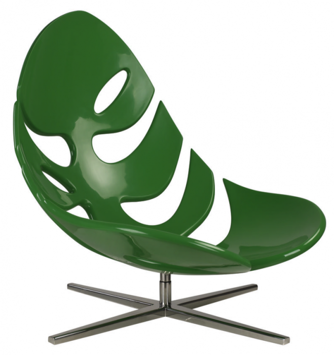 Кресло Monstera lounge chair Черный Зеленый Белый в Казани | Loft Concept 