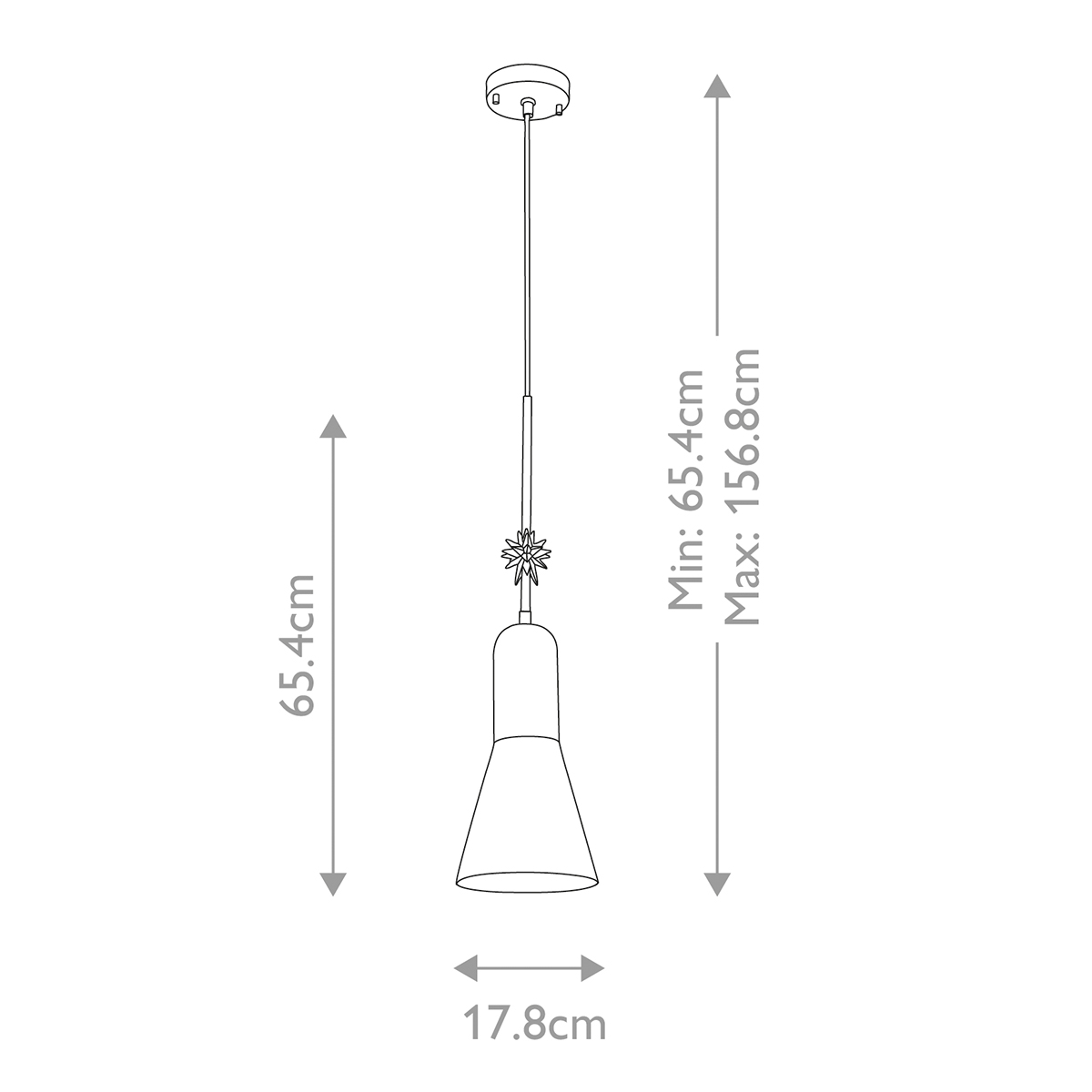  Подвесной светильник черного матового цвета с конусным плафоном 65 см Elstead Lighting в Казани