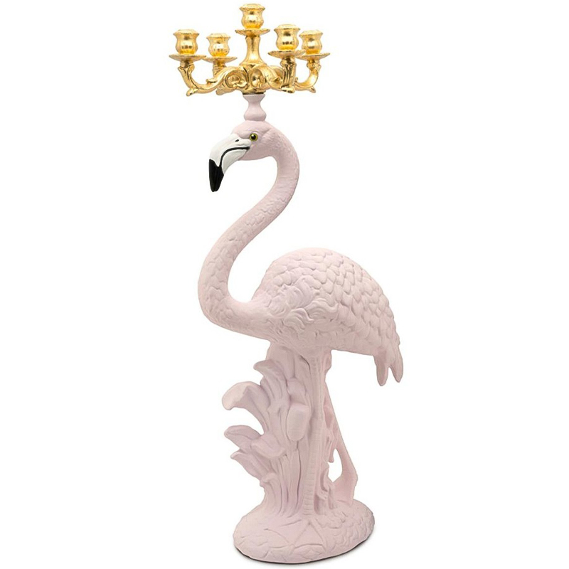 Подсвечник Candleholder Flamingo Bisc. Pink Gold Розовый Золотой в Казани | Loft Concept 