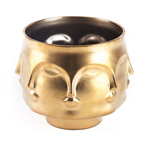 Ваза JONATHAN ADLER DORA MAAR BOWL GOLD Золотой в Казани | Loft Concept 