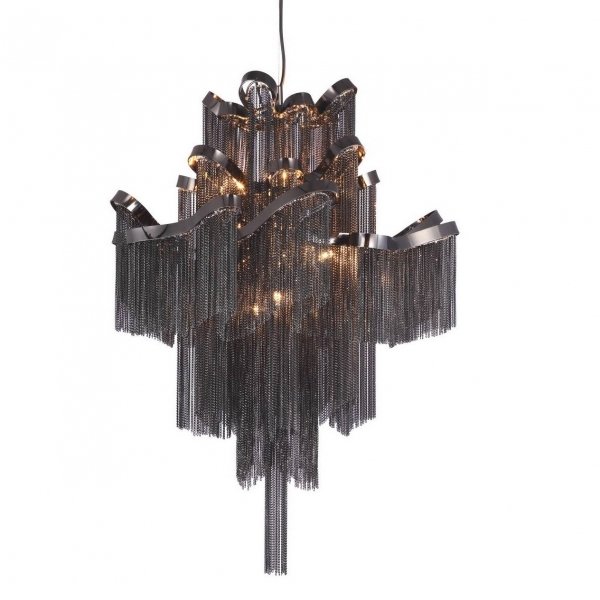 Люстра Ava Chain Atlantis Chandelier Black Черный в Казани | Loft Concept 