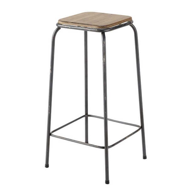 Барный стул Industrial Metal Rust Kraft Barstool Коричневый Сталь в Казани | Loft Concept 