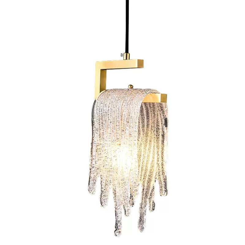 Подвесной светильник Fused Glass Hanging lamp Золотой в Казани | Loft Concept 