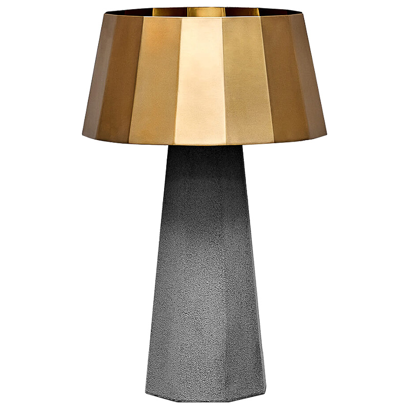 Настольная лампа Noe Concrete table lamp Серый Золотой в Казани | Loft Concept 