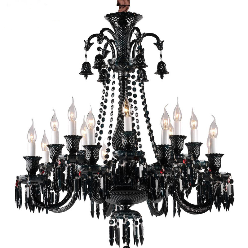 Люстра BACCARAT Zenith Midnight Chandelier 18 Черный в Казани | Loft Concept 