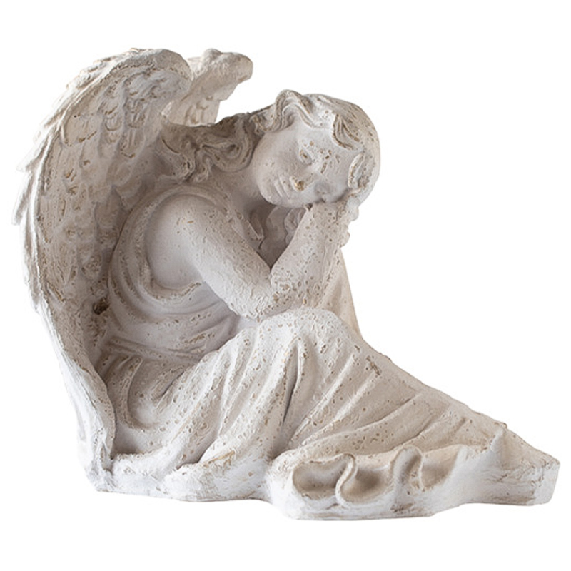 Статуэтка Angel Sitting Provence Statuette Белый в Казани | Loft Concept 