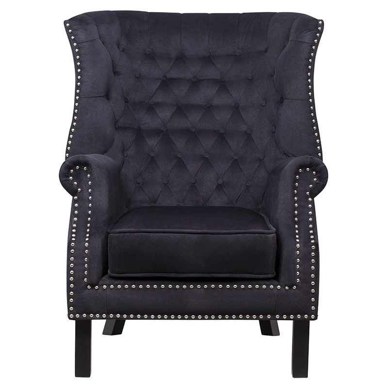 Кресло Charlie Armchair black velour Черный в Казани | Loft Concept 