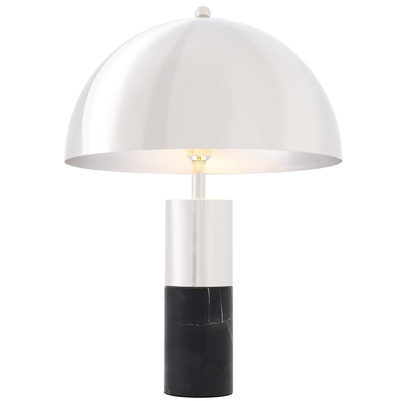 Настольная лампа Eichholtz Table Lamp Flair nickel Никель Черный в Казани | Loft Concept 