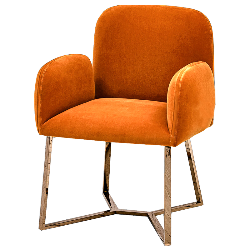 Стул Clifford Stool Orange Оранжевый Розовое золото в Казани | Loft Concept 