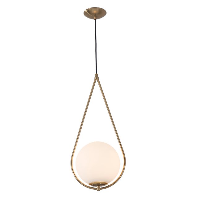 Люстра CORDA PENDANT LAMP Черный Латунь Белый в Казани | Loft Concept 