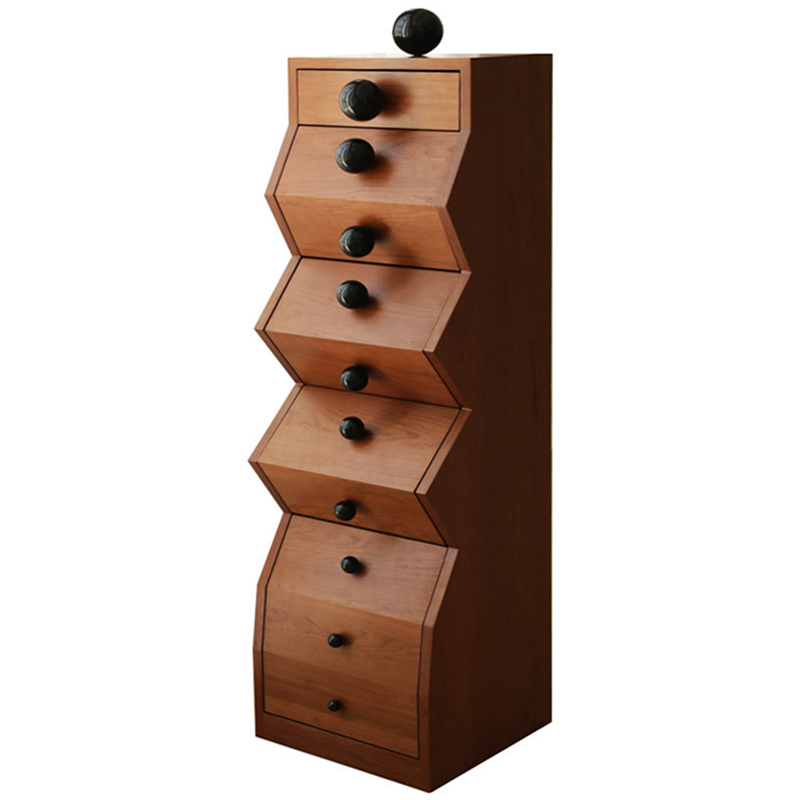 Комод Garton Wooden Forms Chest Of Drawers Коричневый Черный в Казани | Loft Concept 