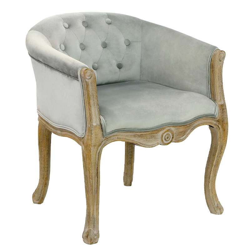 Кресло French Provence Armchair Roderic light blue Голубой в Казани | Loft Concept 