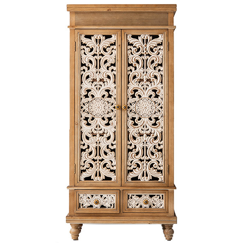 Шкаф Noemie Provence Cabinet Древесина Белый в Казани | Loft Concept 