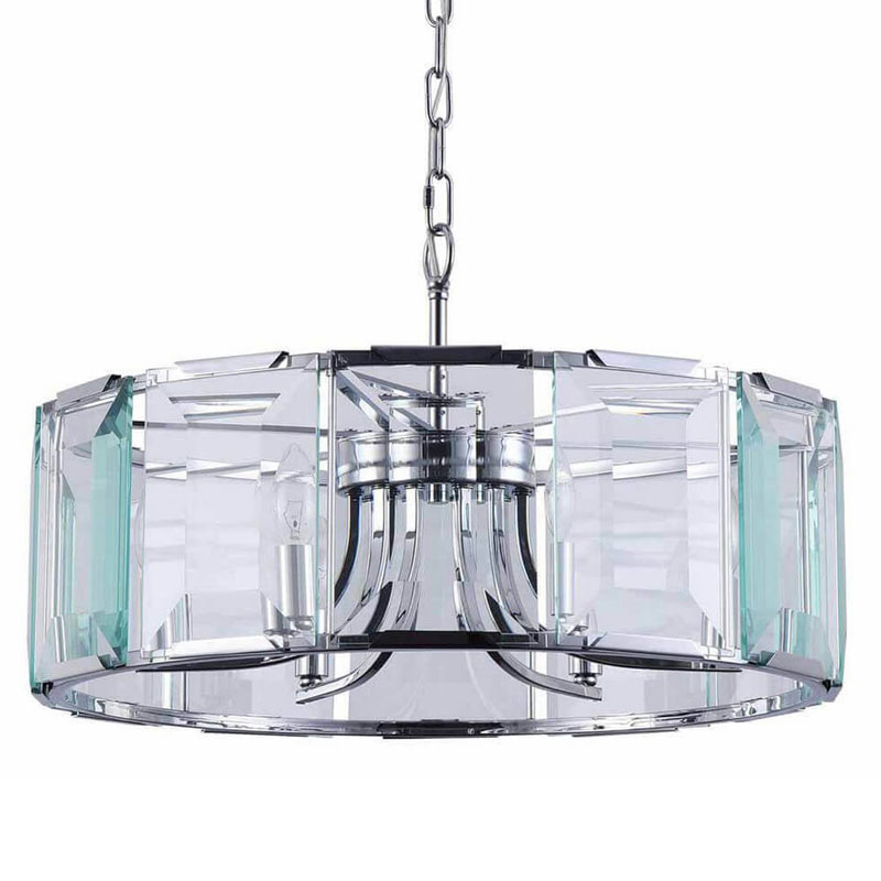 Люстра Harlow Crystal Round Chandelier chrome 6 Хром в Казани | Loft Concept 