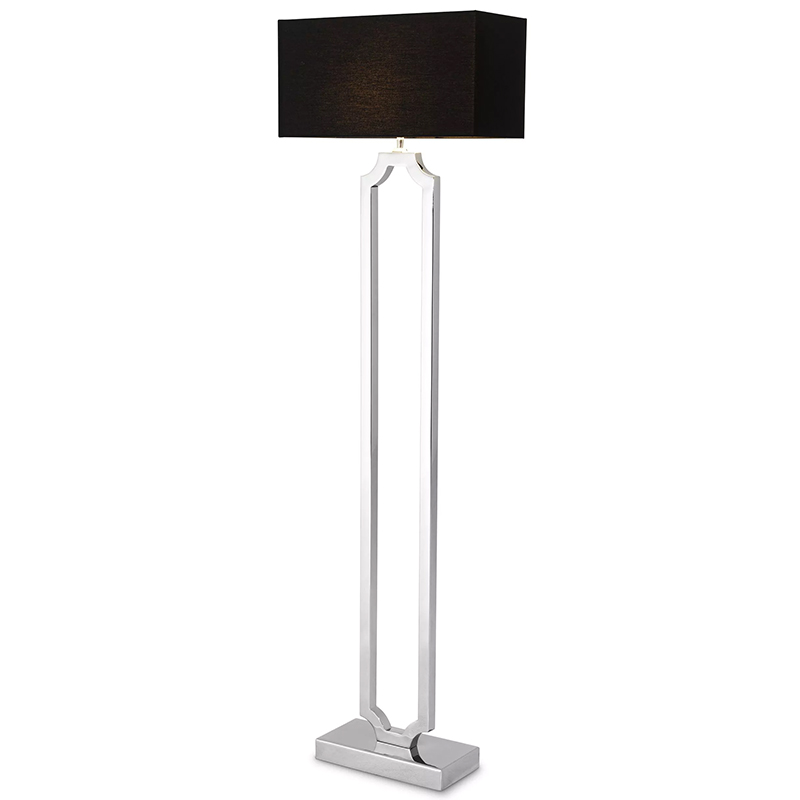 Торшер Eichholtz Floor Lamp Sterlington Никель Черный в Казани | Loft Concept 