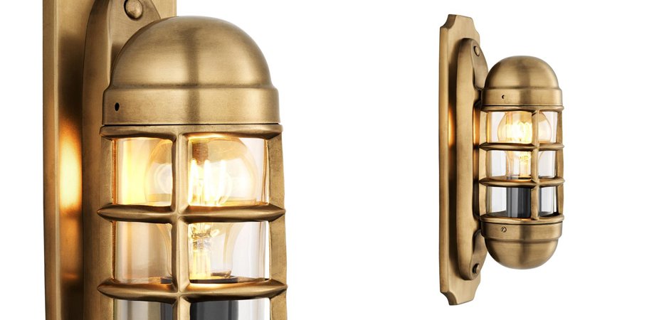 Бра Eichholtz Wall Lamp Le Caprice Brass - Loft-Concept в Казани