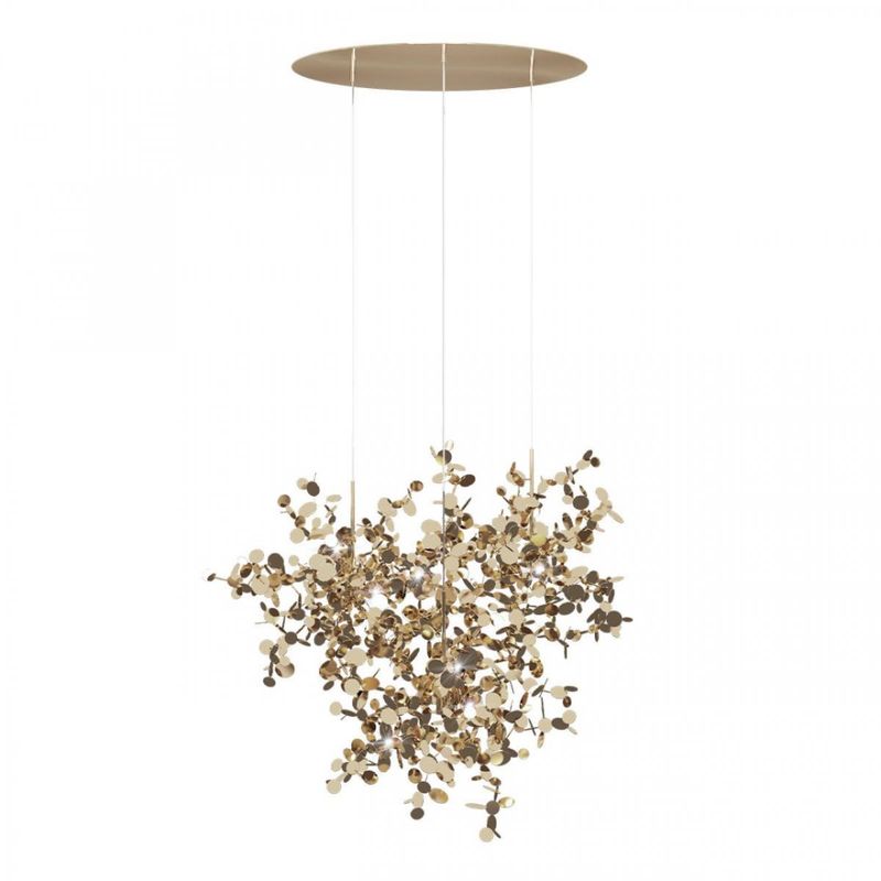 Люстра Terzani Argent Suspension Gold Pendant lamp диаметр 85 Золотой в Казани | Loft Concept 