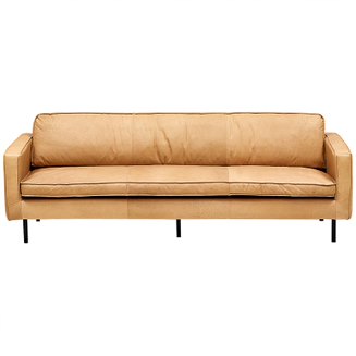 Диван Hubert Beige Leather Sofa Бежевый в Казани | Loft Concept 