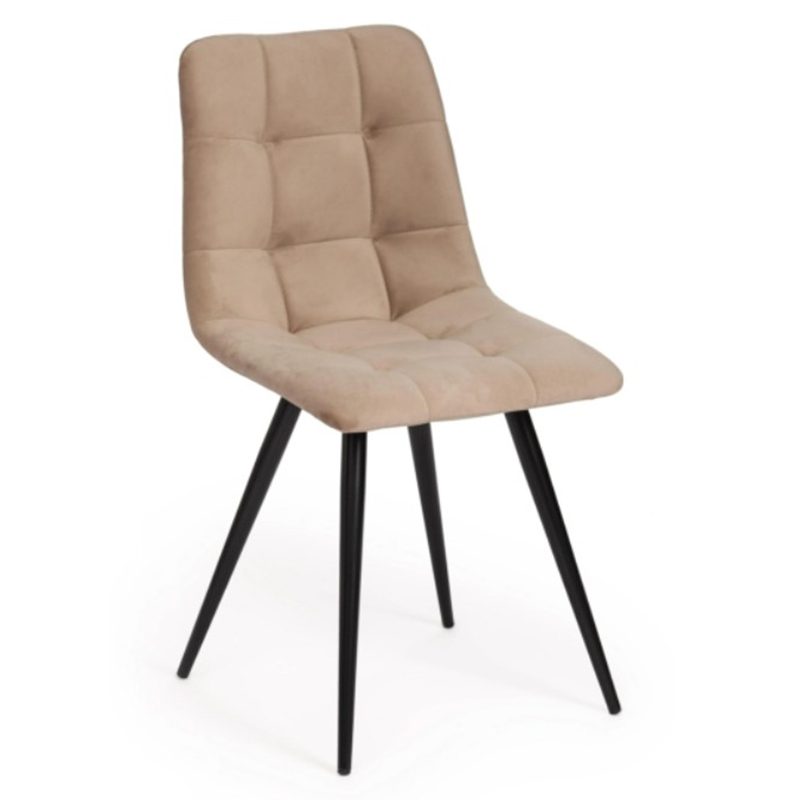 Стул Nancy Beige Chair Бежевый Черный в Казани | Loft Concept 