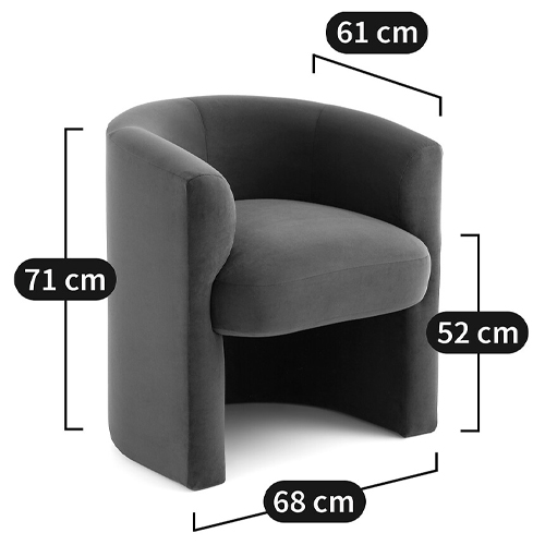 Кресло полукруглое Fiorello Armchair в Казани