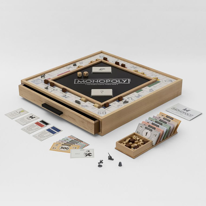 Настольная Игра "Монополия" Luxury Edition Бежевый Темно-синий Настольная Игра "Монополия" Luxury Edition Бежевый Темно-синий в Казани | Loft Concept