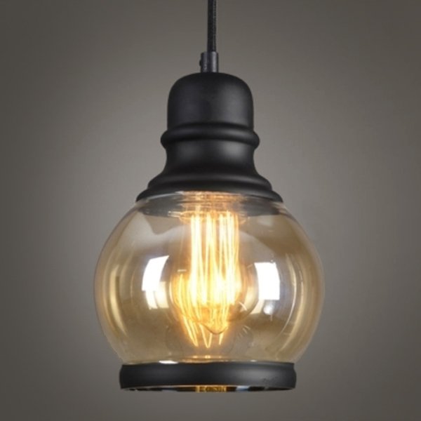 Подвесной светильник Loft Smoke Glass Pendant #2 Черный в Казани | Loft Concept 