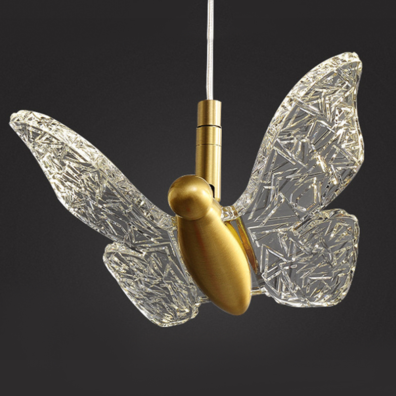 Butterfly Pendant Lamp H Прозрачный Латунь в Казани | Loft Concept 