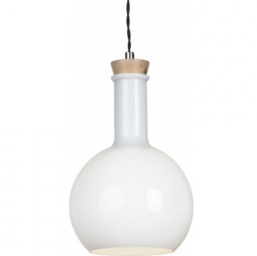 Подвесной светильник Glass Bottle Light 3 Белый в Казани | Loft Concept 