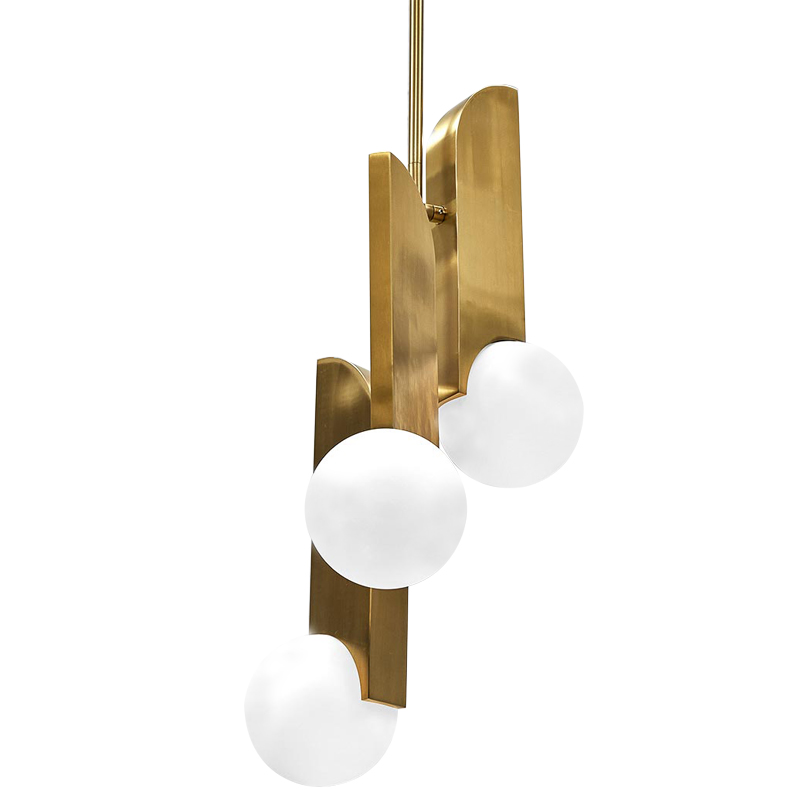 Подвесной светильник Harvir Hanging Lamp Золотой Белый в Казани | Loft Concept 