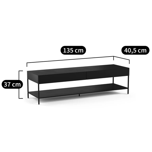 ТВ-тумба из металла с 2-мя ящиками Kelsey Metal TV Stand в Казани